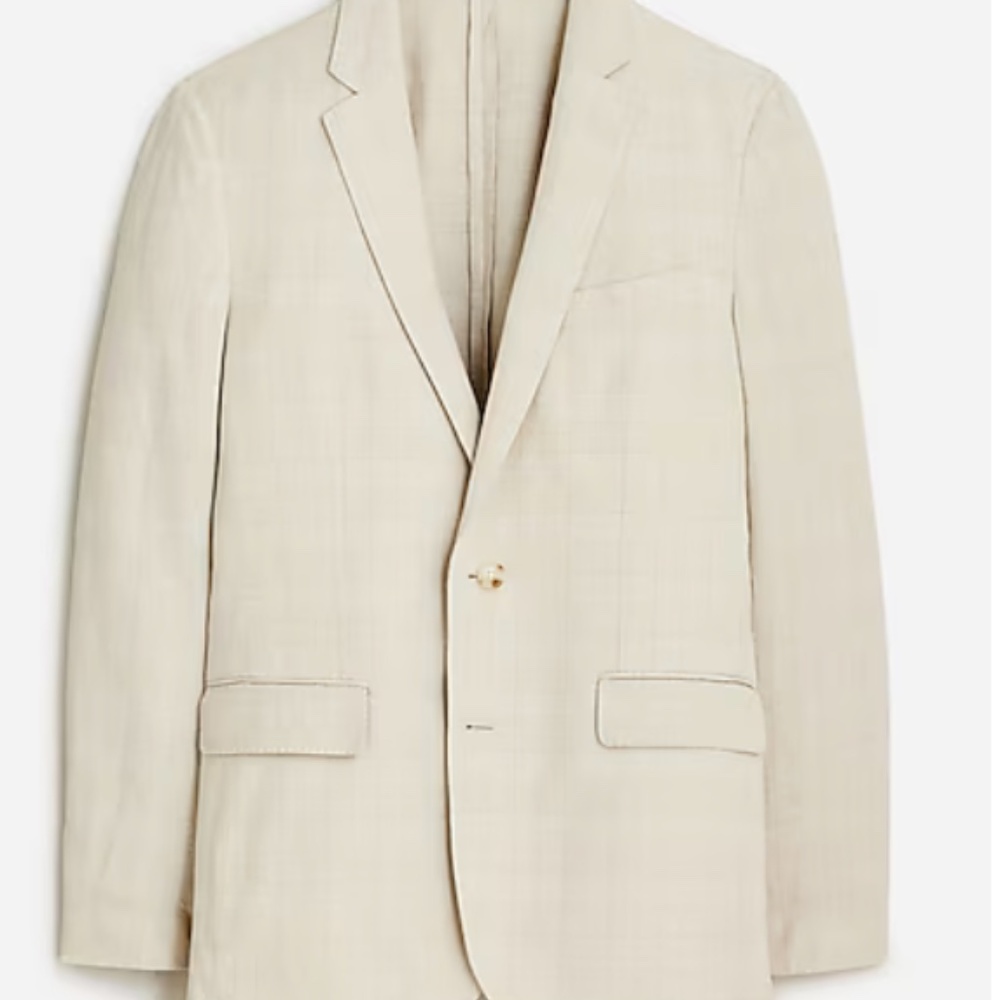 J. Crew Cream Single-Breasted Sport Coat